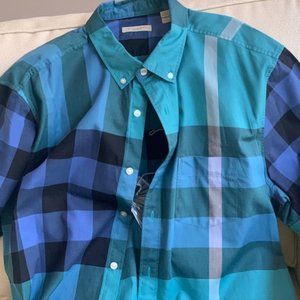 Burberry Brit Button S-S Button Down Shirt Men XXL